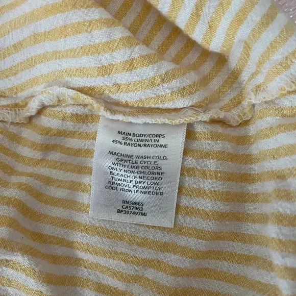 BP Nordstrom vertical stripe cami tank yellow top - Picture 5 of 5